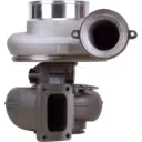 Front view of 466807-5004 BTV8501 turbocharger showing compressor and turbine housings