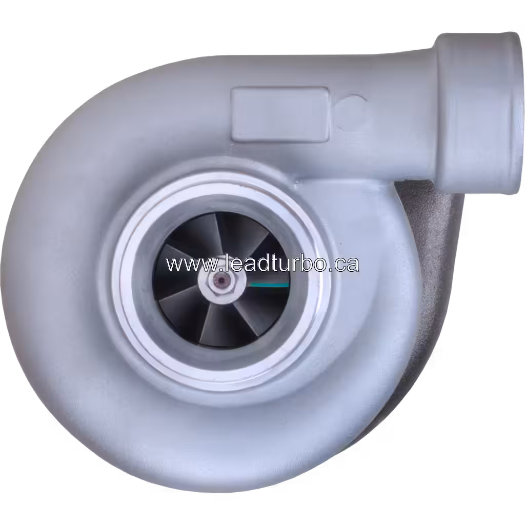 49188-04210 TD08H-24M-18T turbocharger front view showing silver compressor housing and impeller