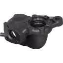 5303-970-0052 TH turbine housing bottom view with mounting tabs