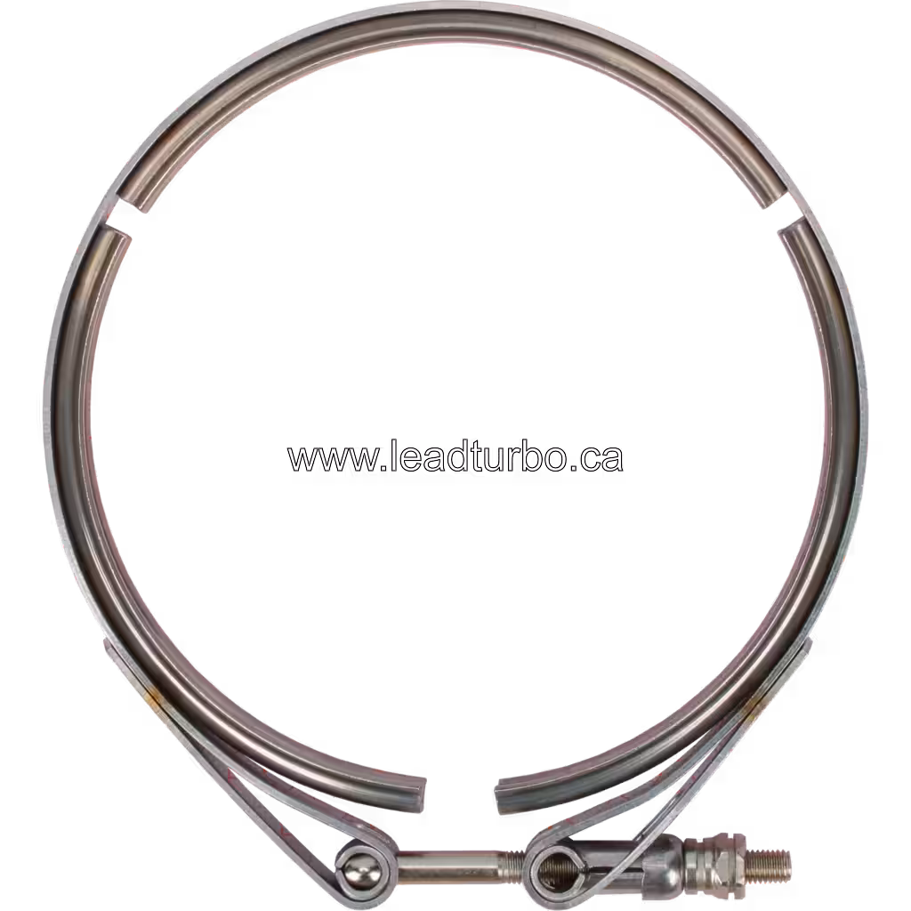 S510C004 V-band split ring with threaded stud bolt assembly