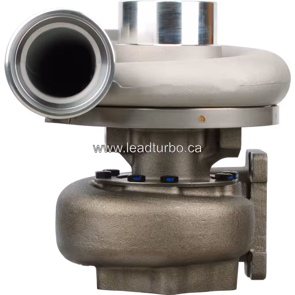 Front view of 6505-55-5220 KTR110G-G44E turbocharger for Komatsu D155