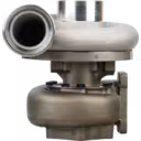 Front view of 6505-55-5220 KTR110G-G44E turbocharger for Komatsu D155
