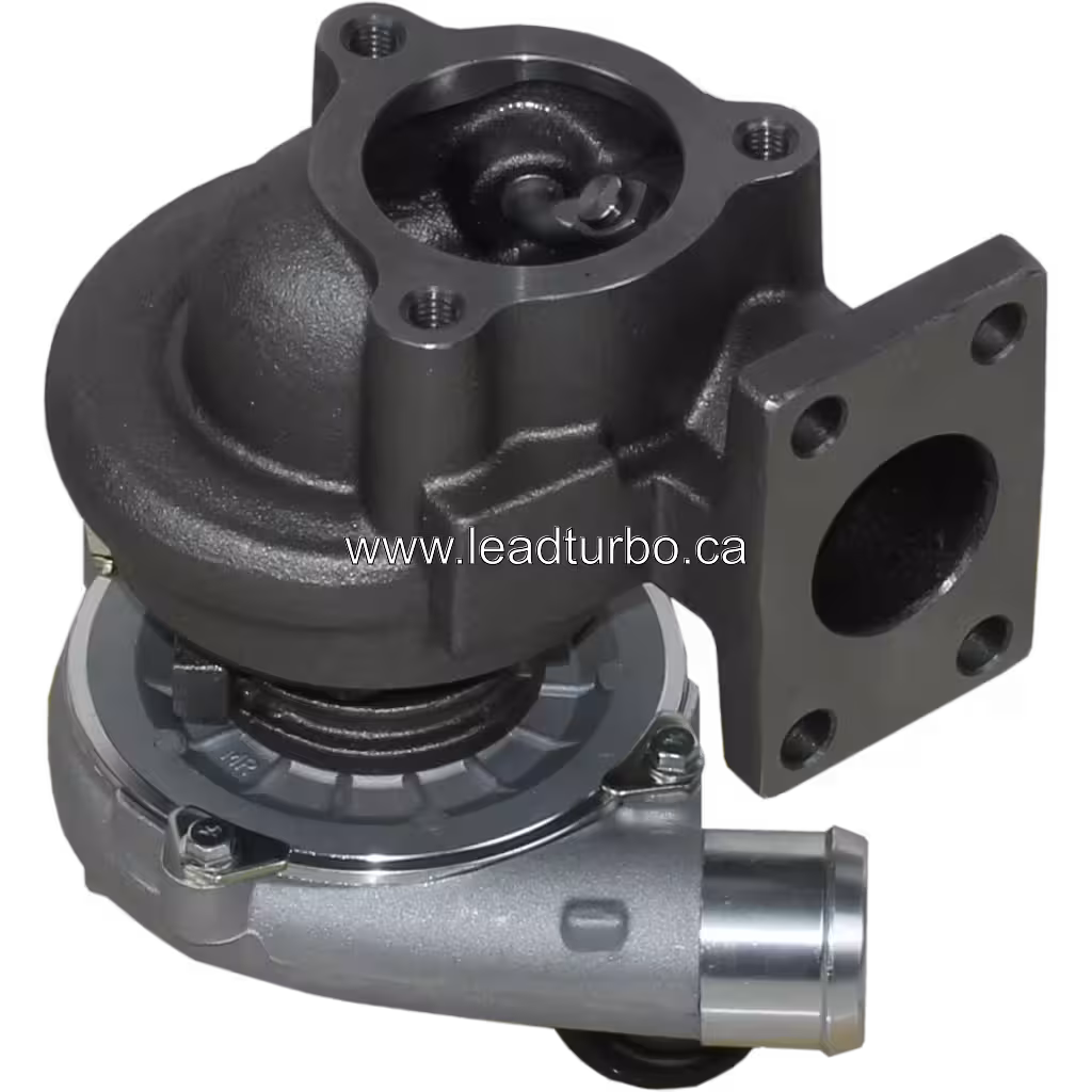 723190-5003 GT2049S Turbocharger Replacement for Perkins Cummins bottom 45 degree view