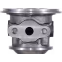 Vue avant du bearing housing J96 en métal moulé avec ports filetés