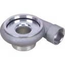 Boîtier de compresseur turbo avec finition polie et ouverture centrale usinée