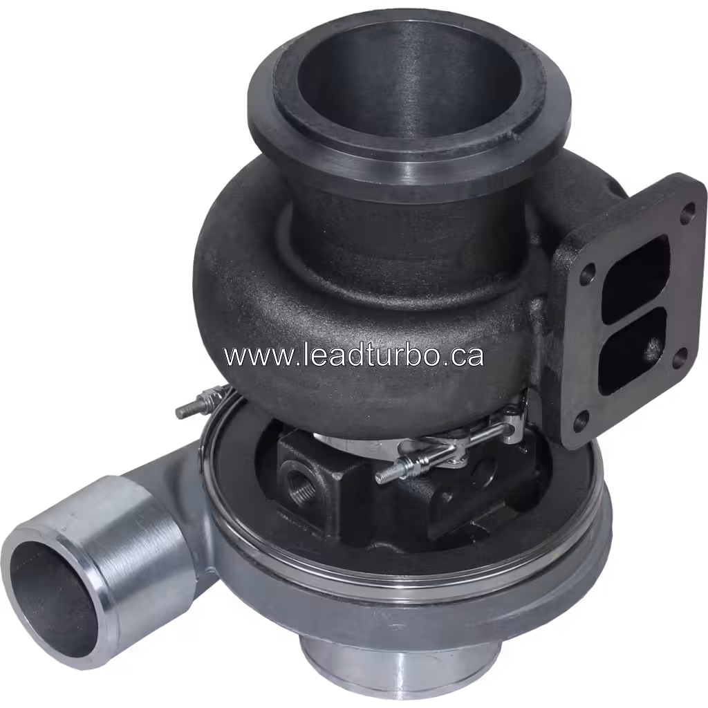 Aftermarket CAT C9 turbocharger front view