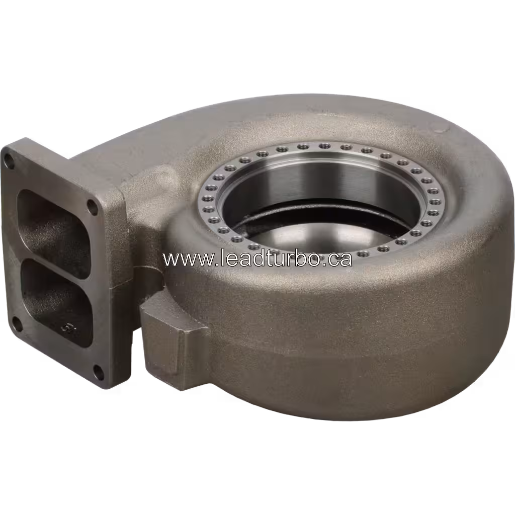 Carter Turbine 3534166-Cast HX85 pour Cummins KT306/C1800 bottom 45 degree view