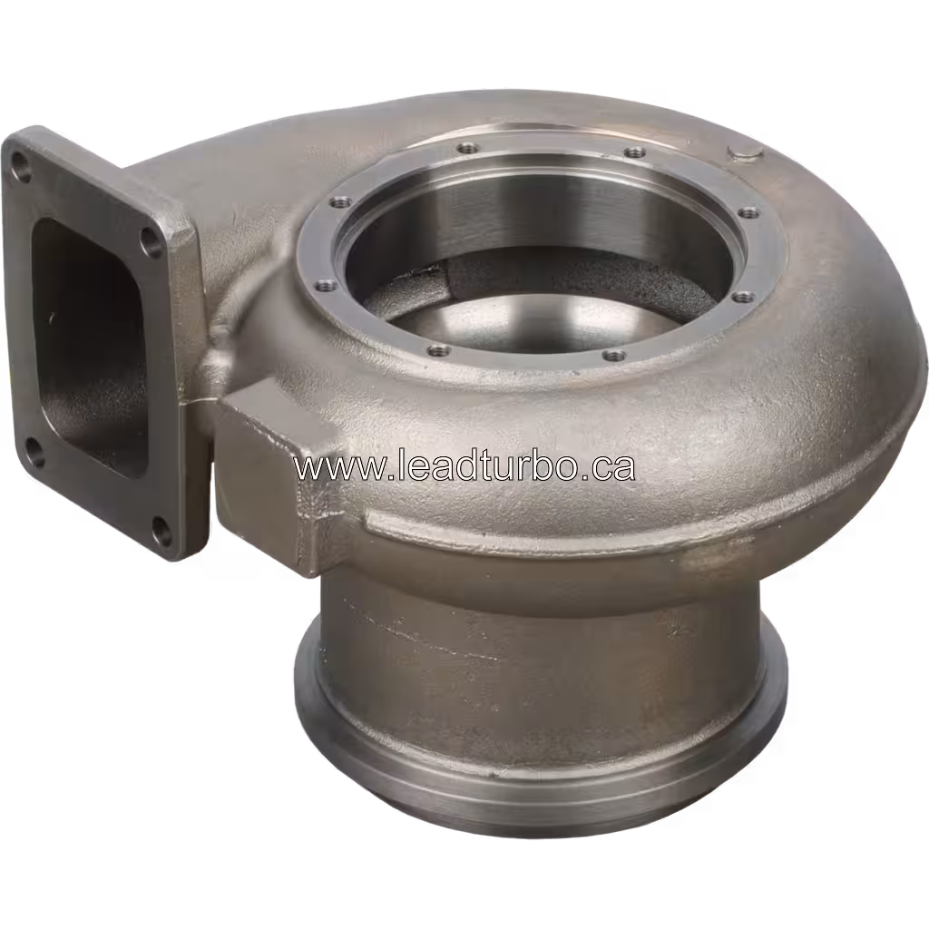 Carter Turbine HX83 3590265-cast-1 pour Cummins QSK60 bottom 45 degree view