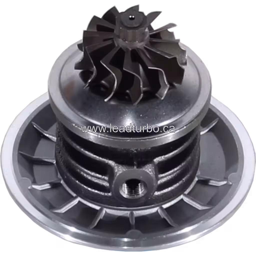 Vue de dessous du core GT2052S avec carter turbine noir