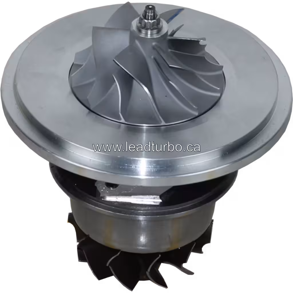 Core de turbocompresseur avec roue turbine et compresseur visibles, réf. 710507-0001