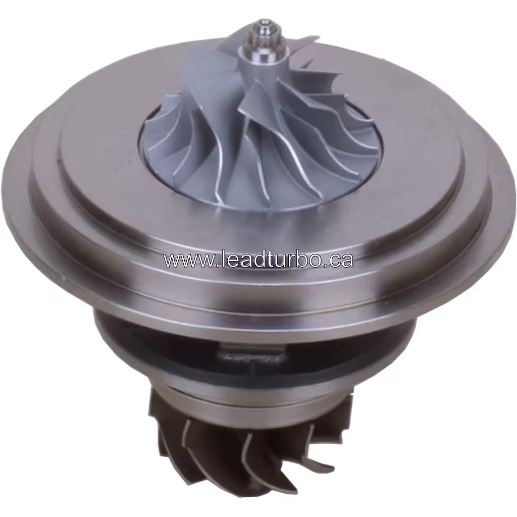 Vue de dessus à 45 degrés du core turbo Volvo TCD2013L04-2V