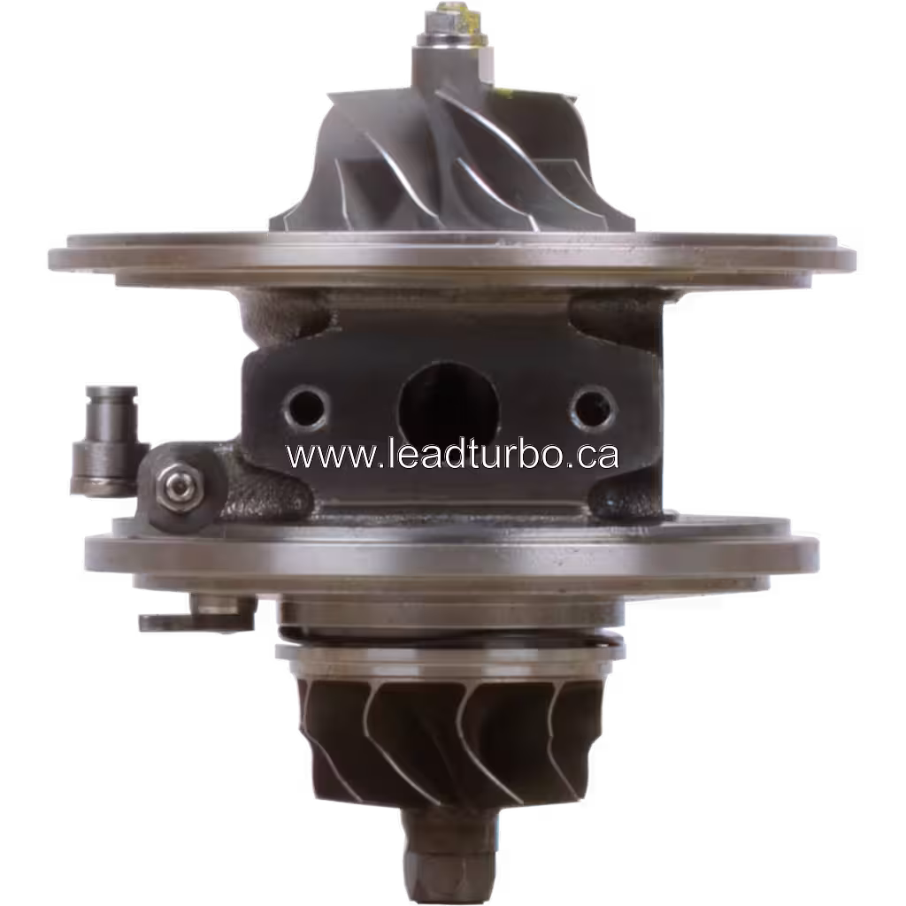 Vue avant du core de turbocompresseur RHV4 1515A222 avec volutes et logement central