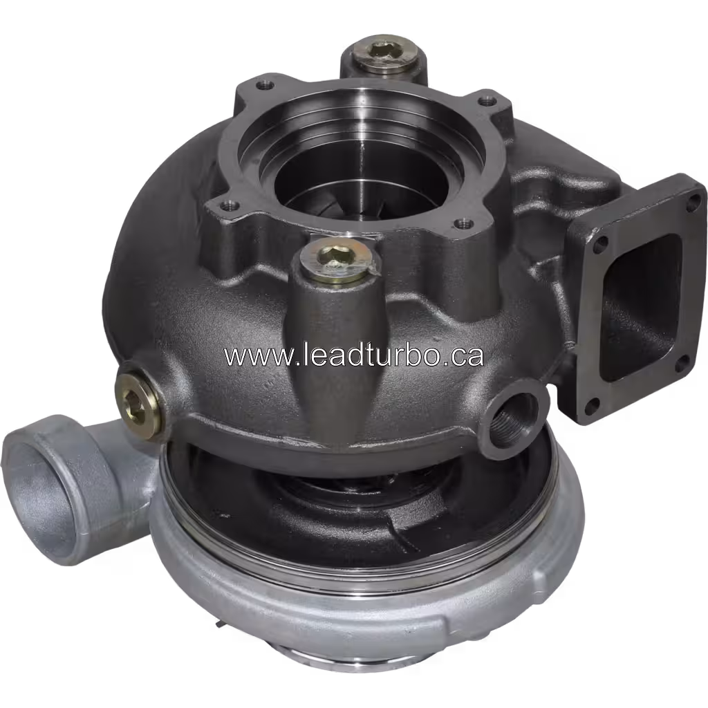Marine diesel turbocharger side view