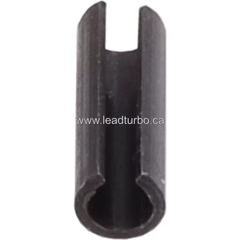 Slotted turbo roll pin with split ends for Cummins QSKV60 application