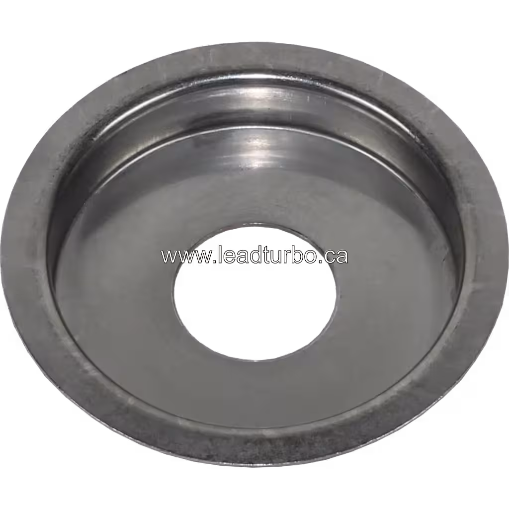 Vue de face du heat shield 198103 HS avec ouverture centrale et bordure relevée