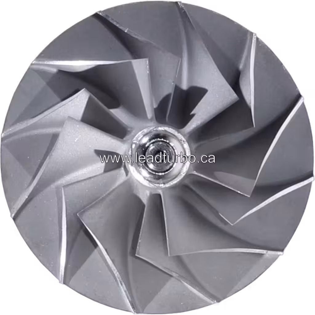 J96 turbocharger rotor assembly front view