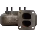 NH178343 turbine housing front view with two-port flange