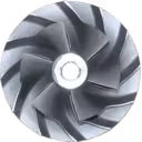 Détail de la roue de compresseur turbo J96