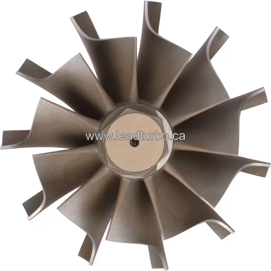 Roue de turbine 407098-15 pour T18A40 Detroit Diesel top view