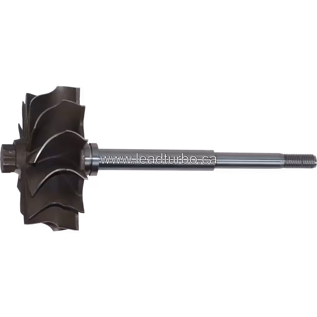 Roue de turbine 4307878 J96 vue de face avec aubes incurvées