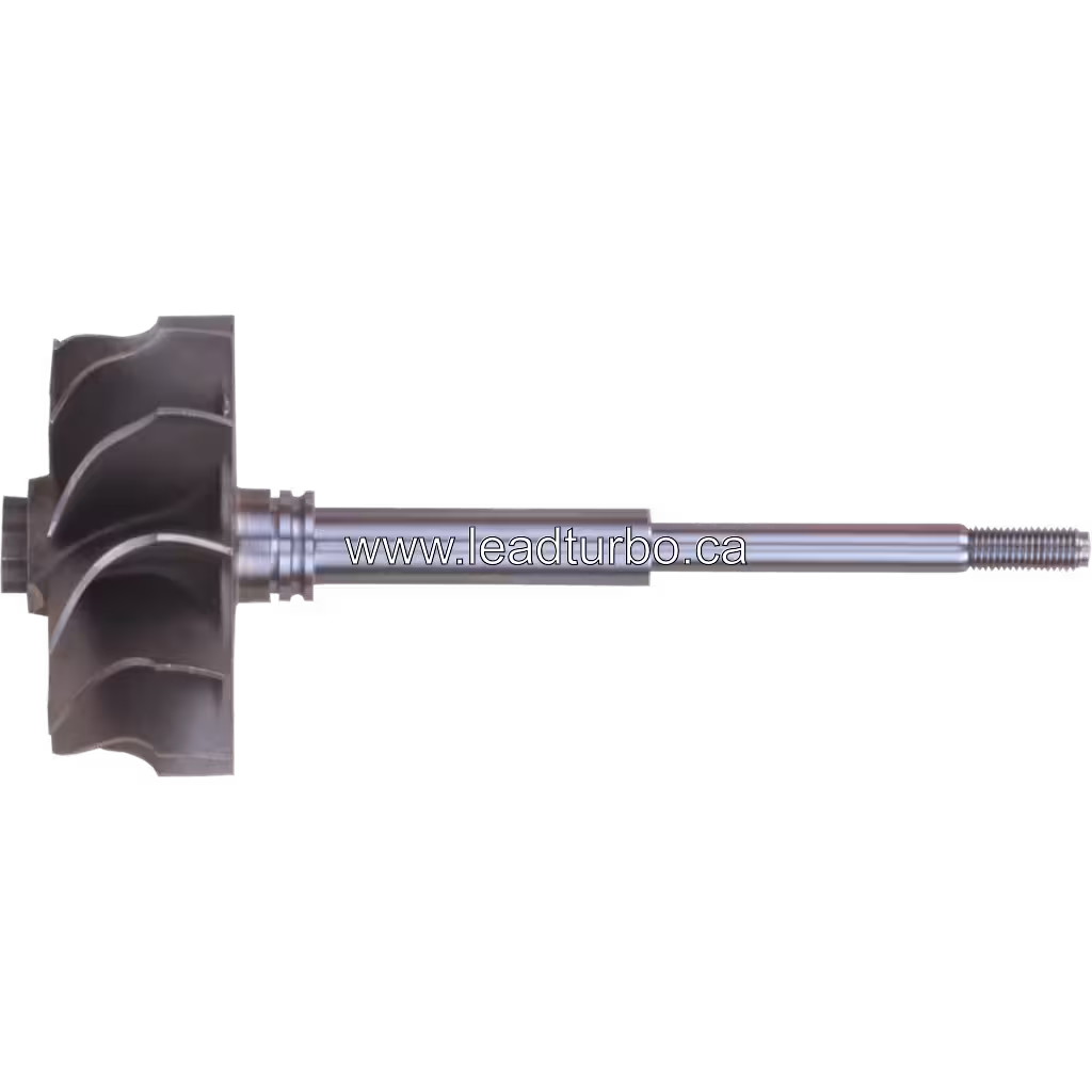 Roue turbine FOR VA290021 TW vue de face avec arbre et aubes courbées