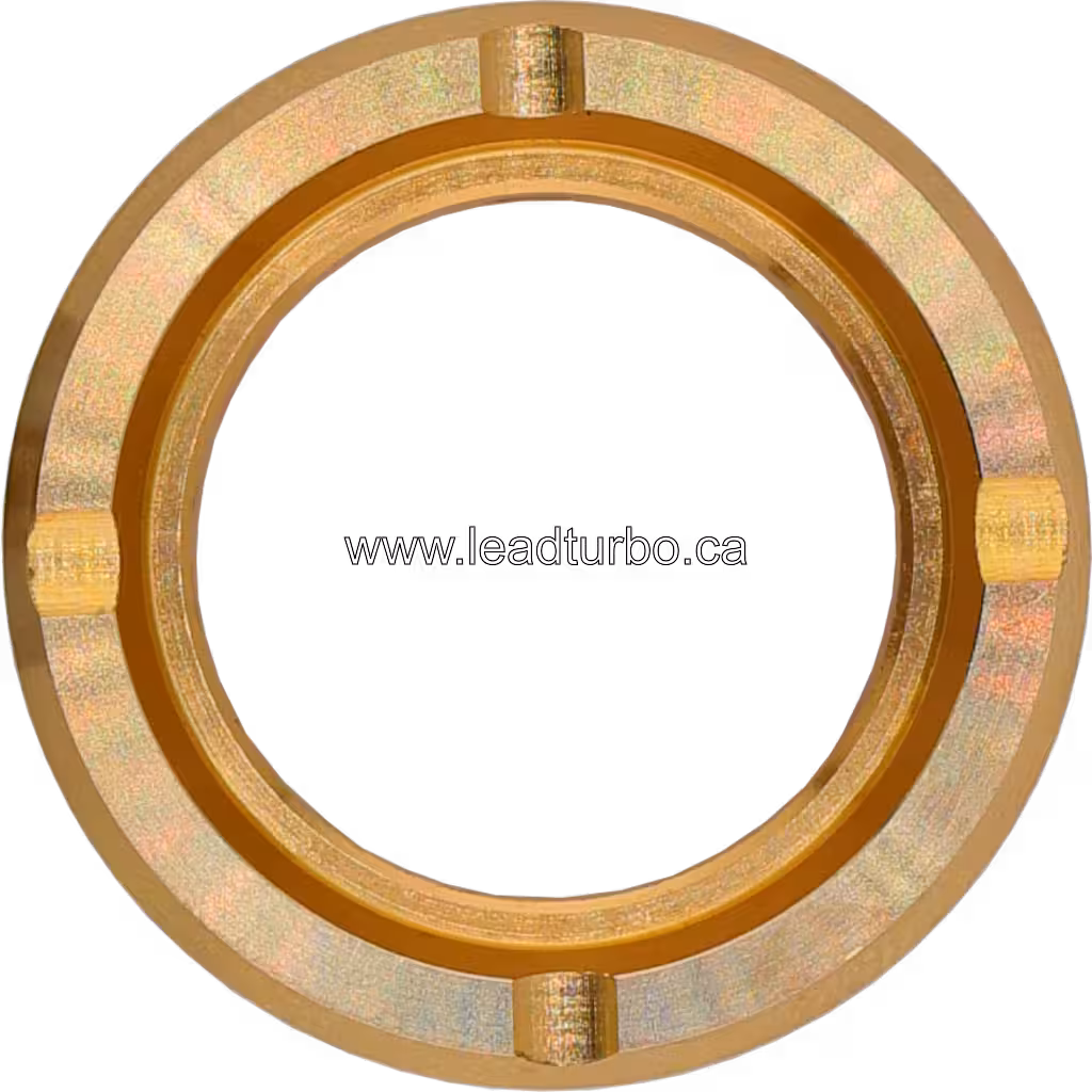 Machined metal S400 journal bearing with side holes and central pin