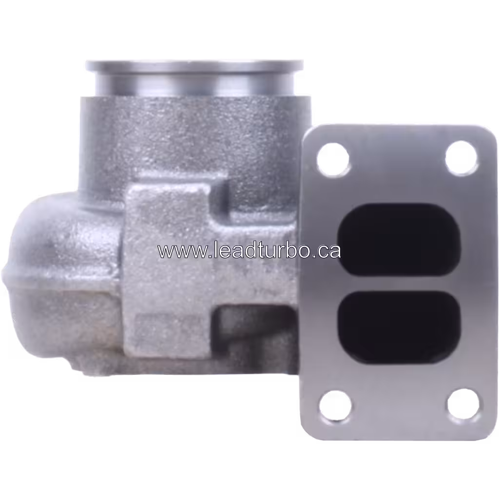 Turbine housing FOR 504085575 TH HX35 en métal gris avec flange rectangulaire