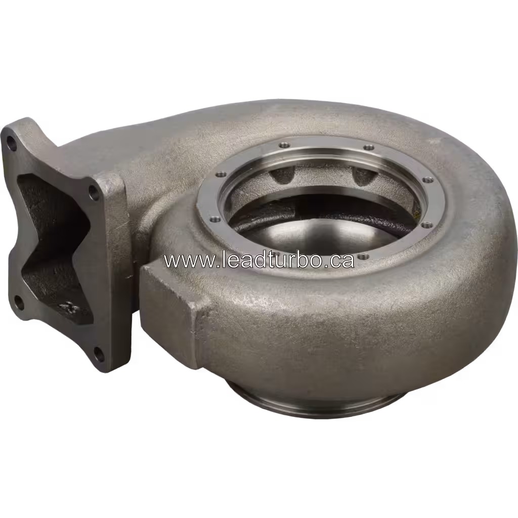 Turbine housing HX83 vue de dessus avec ouverture d'admission usinée