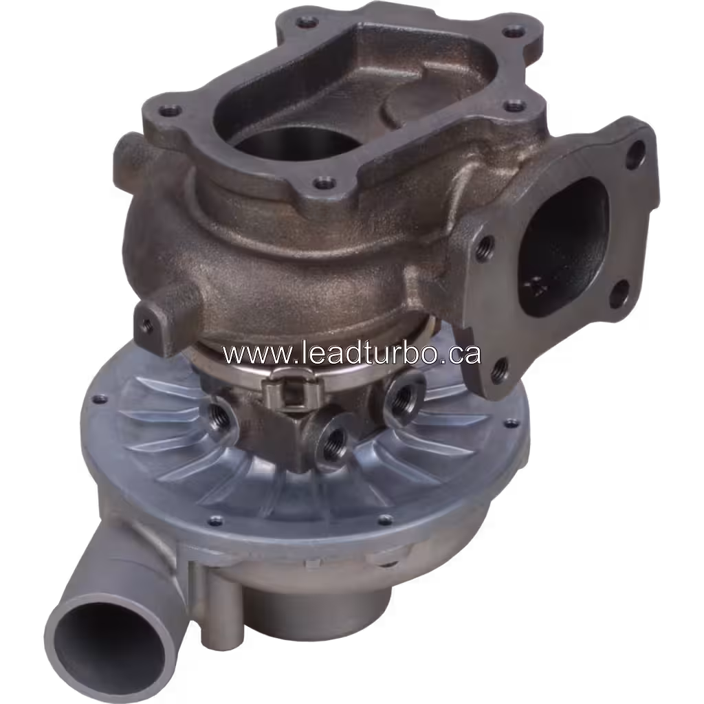 Turbocompresseur 114400-4260 RHF55 pour Hitachi ZX210 Isuzu 4HE1 bottom 45 degree view