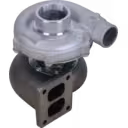 Turbocompresseur 1808749C91 vue supérieure 45 degrés montrant le corps de compresseur en aluminium