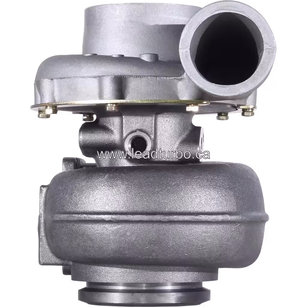 Turbocompresseur 3803939 HX50 avec carter compresseur argenté et carter turbine gris foncé