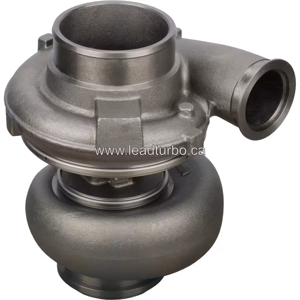 Turbocompresseur CAT C15 750525-5020S vue de dessus à 45 degrés
