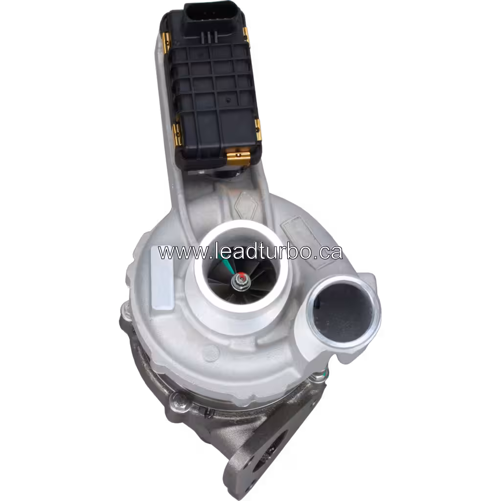 Turbocompresseur 802733-0004 GTB17- vue avant avec connecteur électrique noir