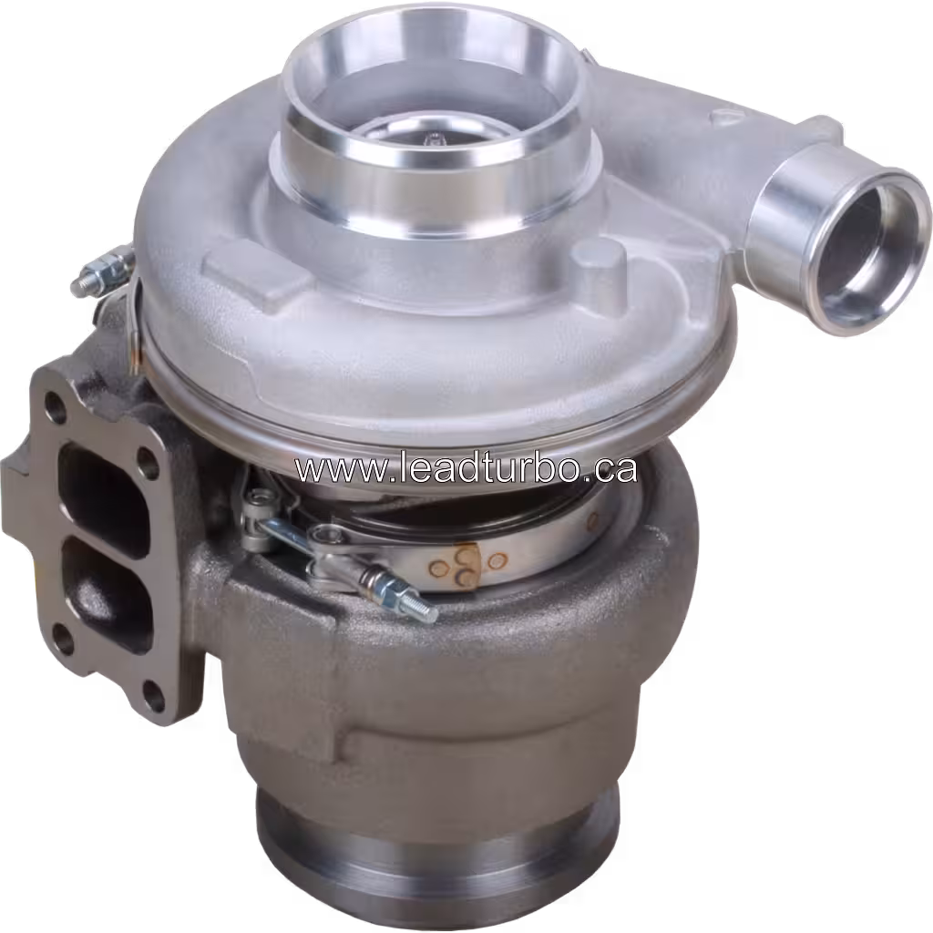 Vue du turbocompresseur B2-3067NRAKB avec entrée compresseur polie