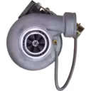 Détail du carter de compresseur et de turbine du turbo Deutz