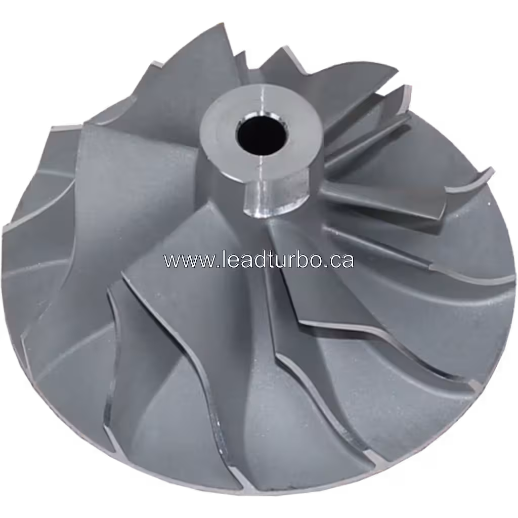 166564 S2ESL094 compressor wheel top view showing radial blades