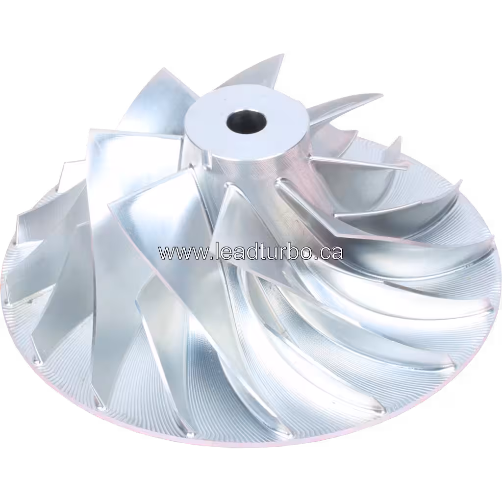 45-degree angle view of 2836604A compressor wheel profile for CUMMINS QSK19 800HP
