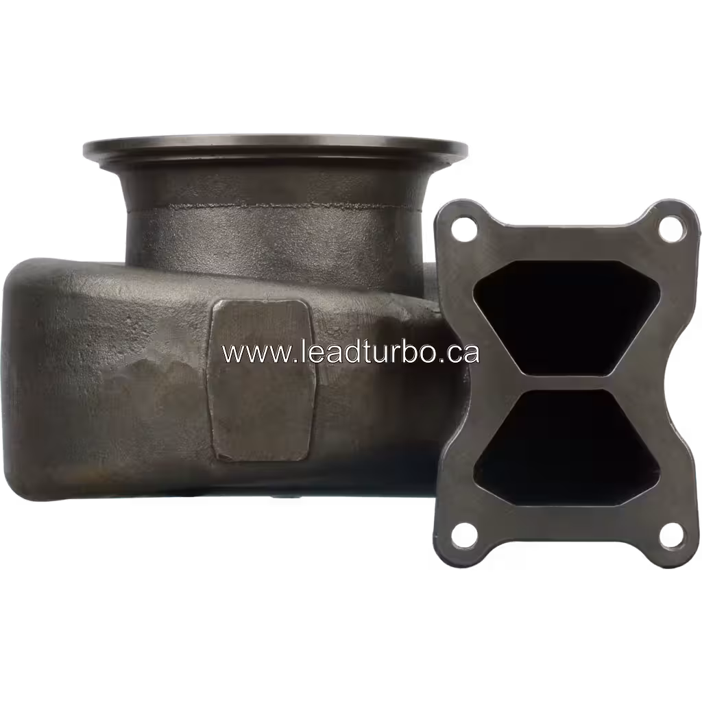 FOR 2838541 TH HX83 turbine housing front view with vertical inlet