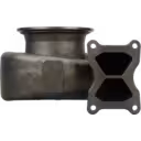 FOR 2838541 TH HX83 turbine housing front view with vertical inlet