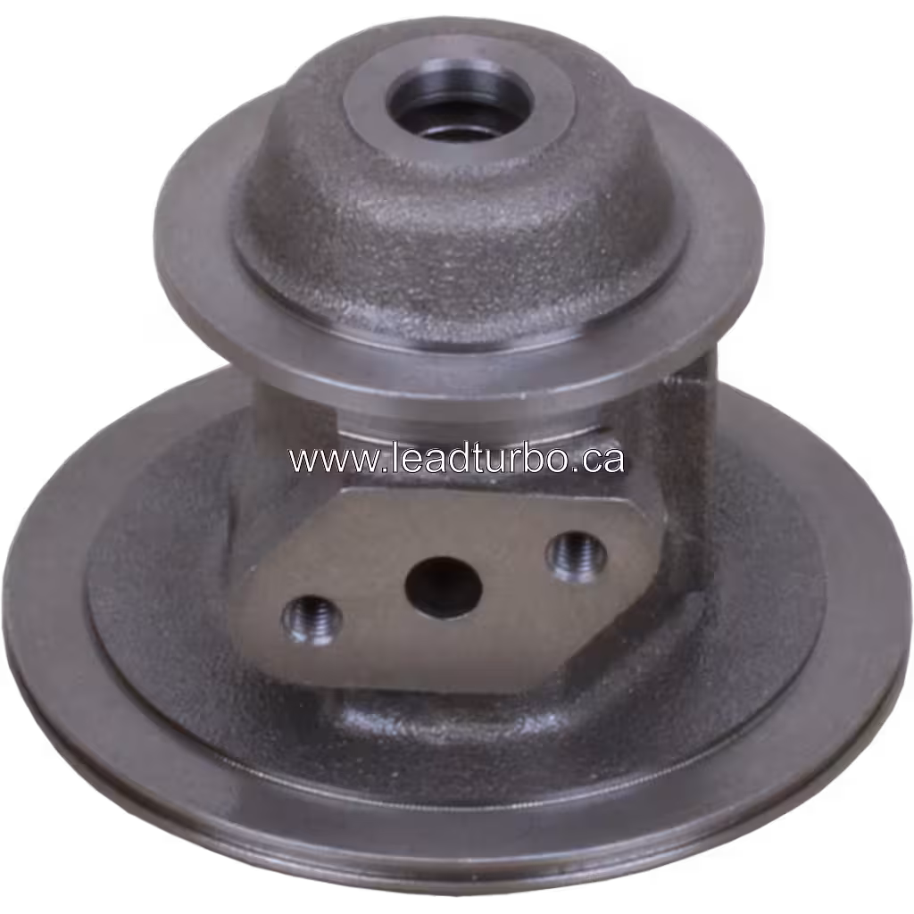 Bottom view of S2B bearing housing with dome cap and threaded port