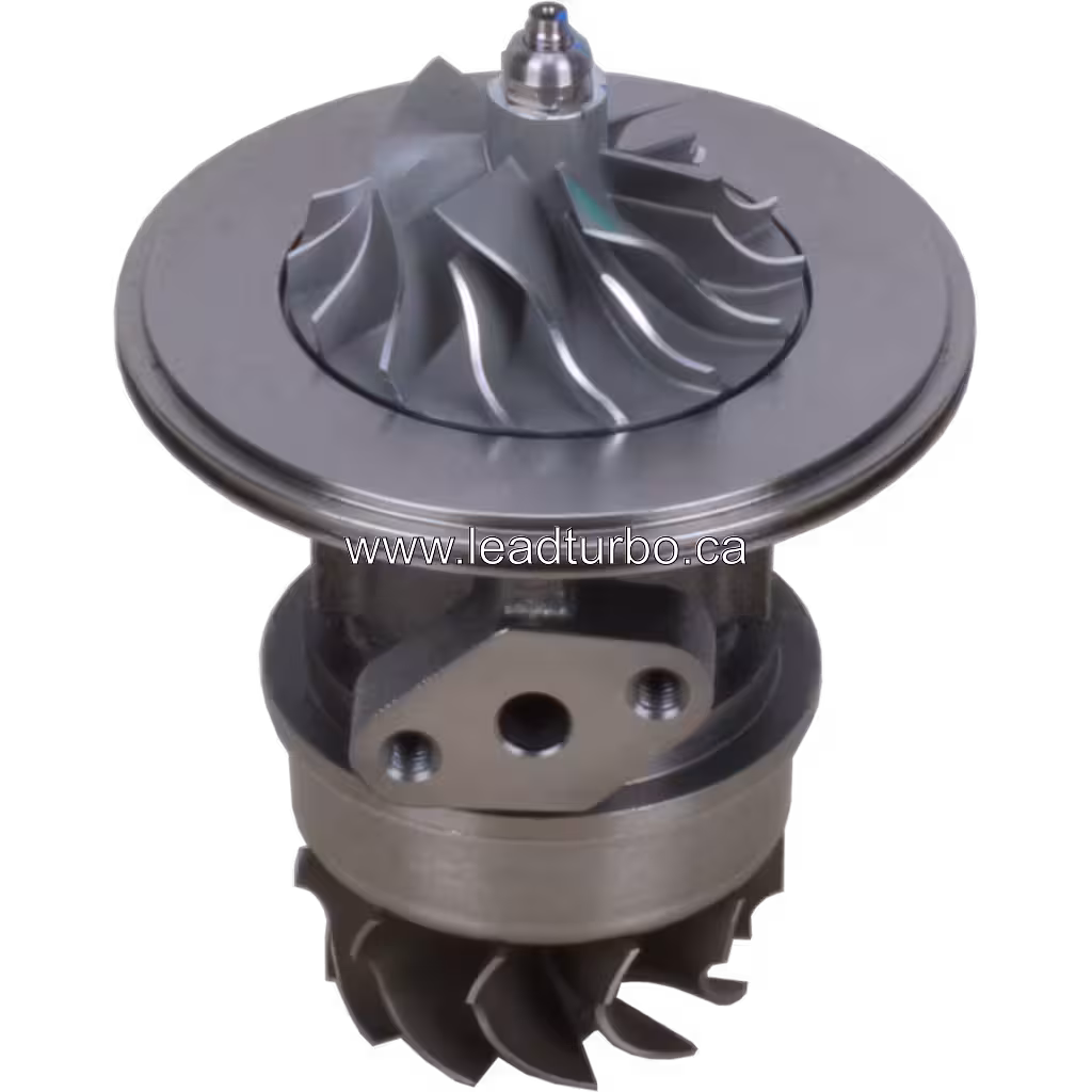 J96 CHRA top view with V-band flanges and actuator mounting boss