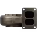 3519547 HX60 turbine housing front view showing rectangular exhaust flange