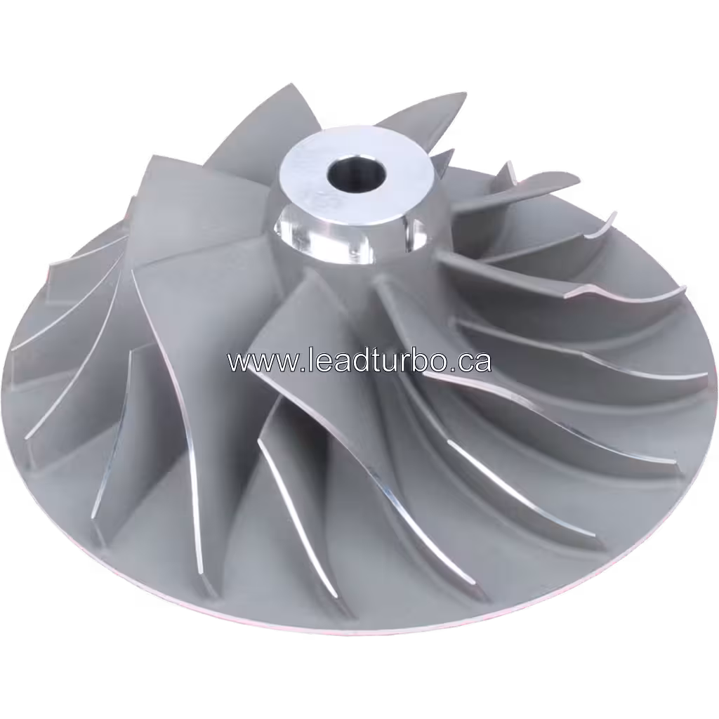 3533703 HX80 Compressor Wheel for Cummins KTA50 Turbocharger 45 degree view