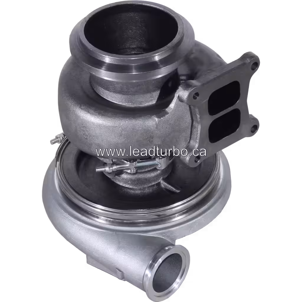 HX55 turbocharger compressor housing detail