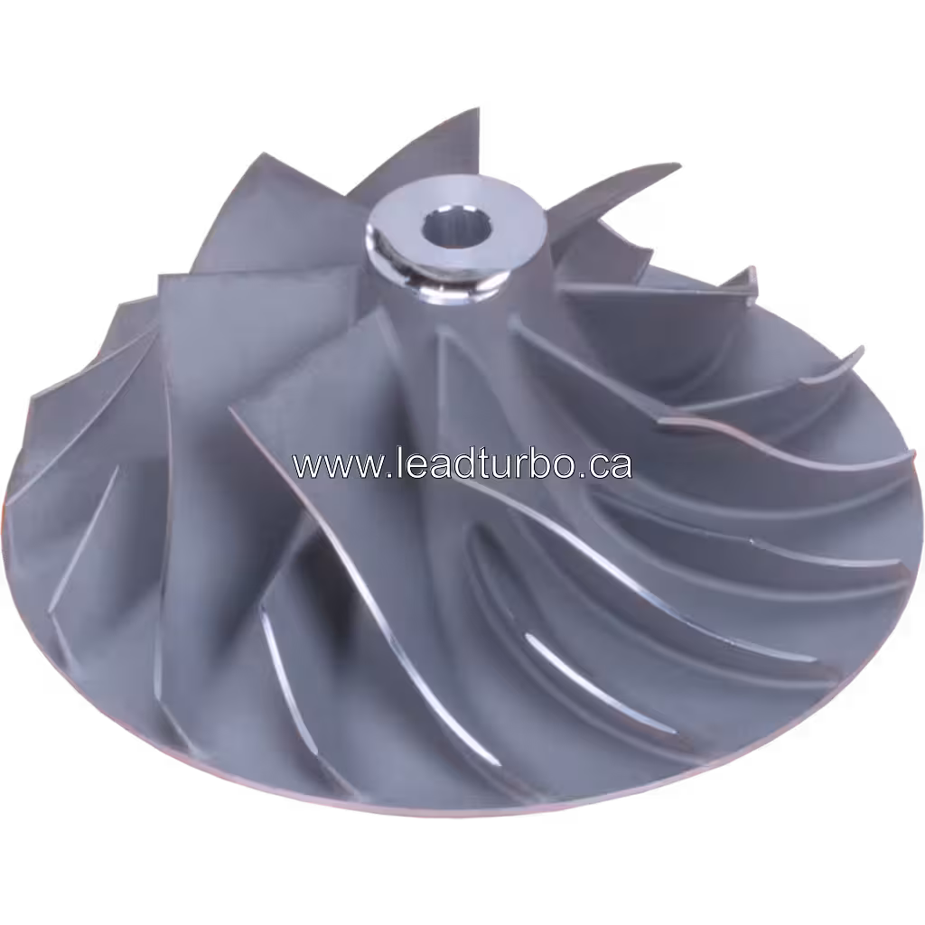 Silver metallic compressor wheel for IVECO Cursor 13 turbocharger