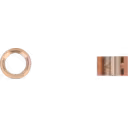 FOR 3773780 JB journal bearing for HY40V turbocharger, copper-colored cylindrical sleeve with radial oil holes
