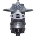 4027026 HX40 turbocharger core front view with silver compressor wheel