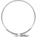 Polished steel V-band ring with lever mechanism for Cummins ISX1