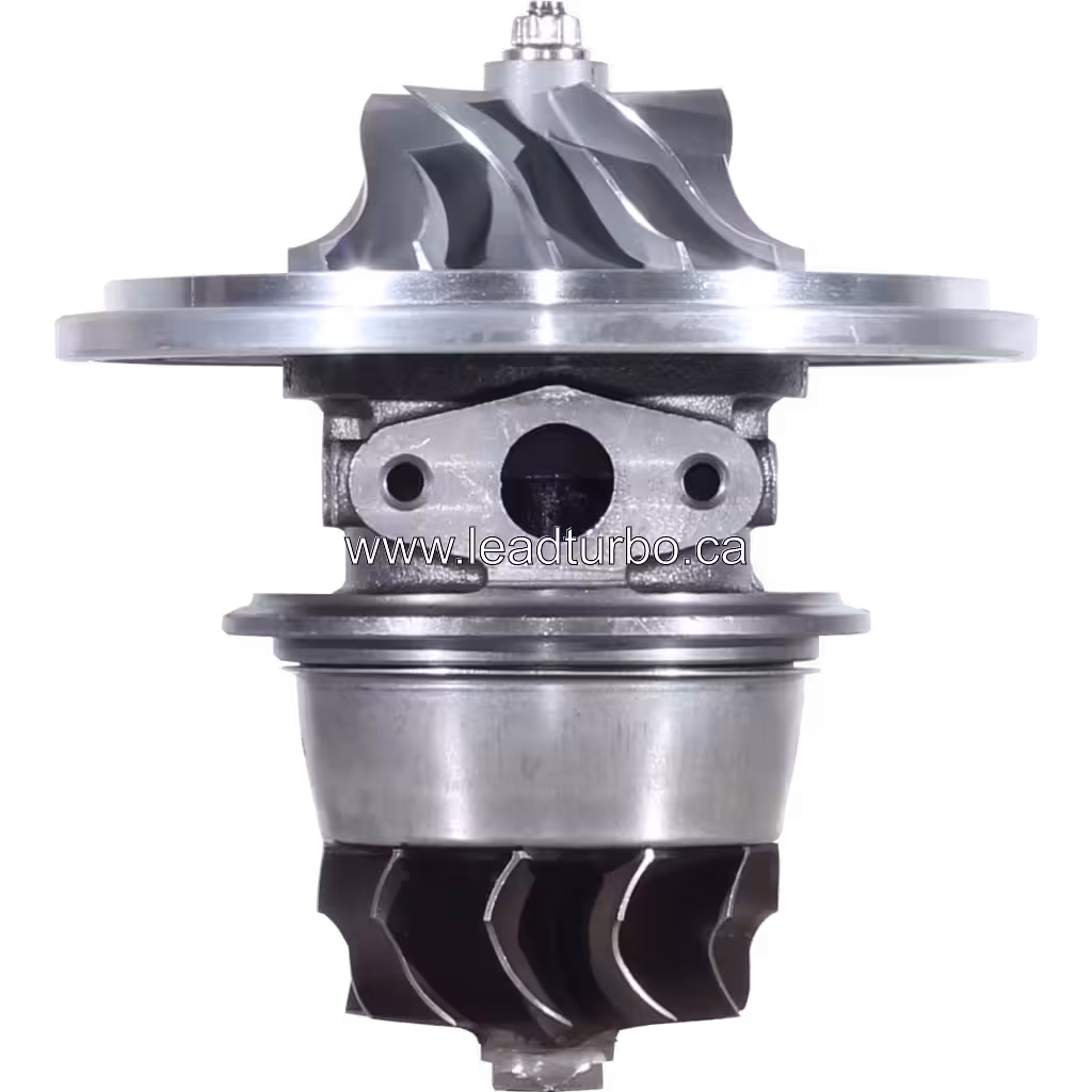 441398-0048 TA4516 turbo core front view showing compressor and turbine wheels