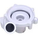 White cast metal 5303-988-0121 RC-CH J96 turbocharger compressor housing front view